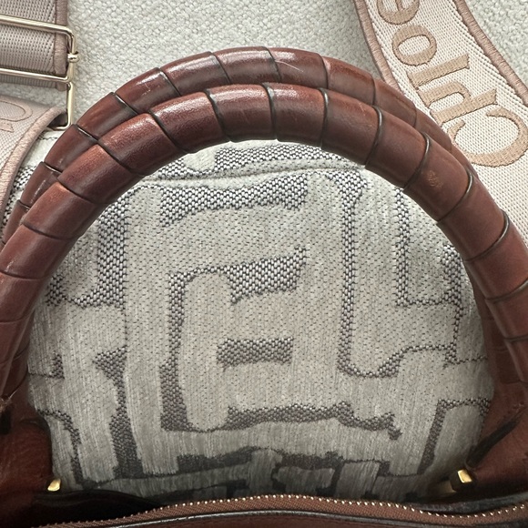 RARE Auth Chloe Medium Marcie perforated crossbody satchel handbag - Picture 3 of 10